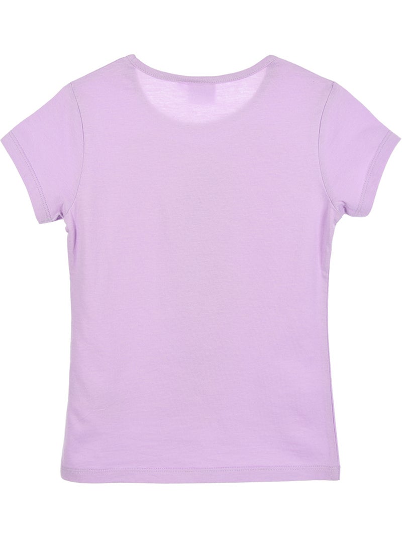 T-shirt frozen roxo menina | licença oficial Roxo - Kiabi