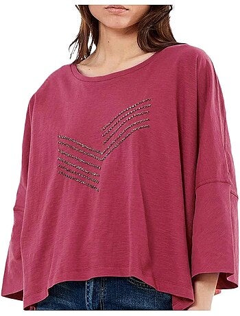 T-shirt Fúcsia Kaporal LEXI para Mulher