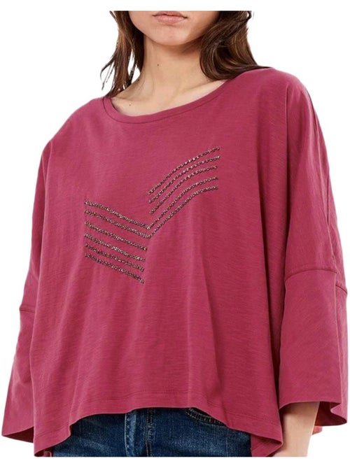 T-shirt Fúcsia Kaporal LEXI para Mulher - Kiabi T-shirt Fúcsia Kaporal LEXI para Mulher - Kiabi