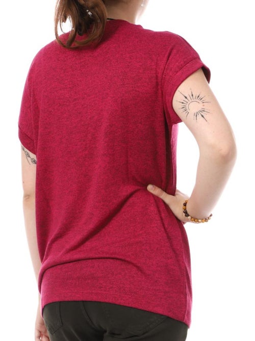 T-shirt Fúcsia Vero Moda Brianna para Mulher - Kiabi T-shirt Fúcsia Vero Moda Brianna para Mulher - Kiabi