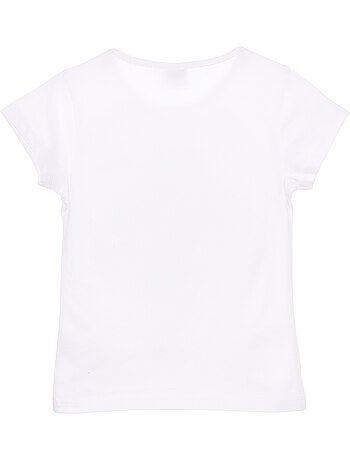 T-shirt gabby's dollhouse branco menina | licença oficial
