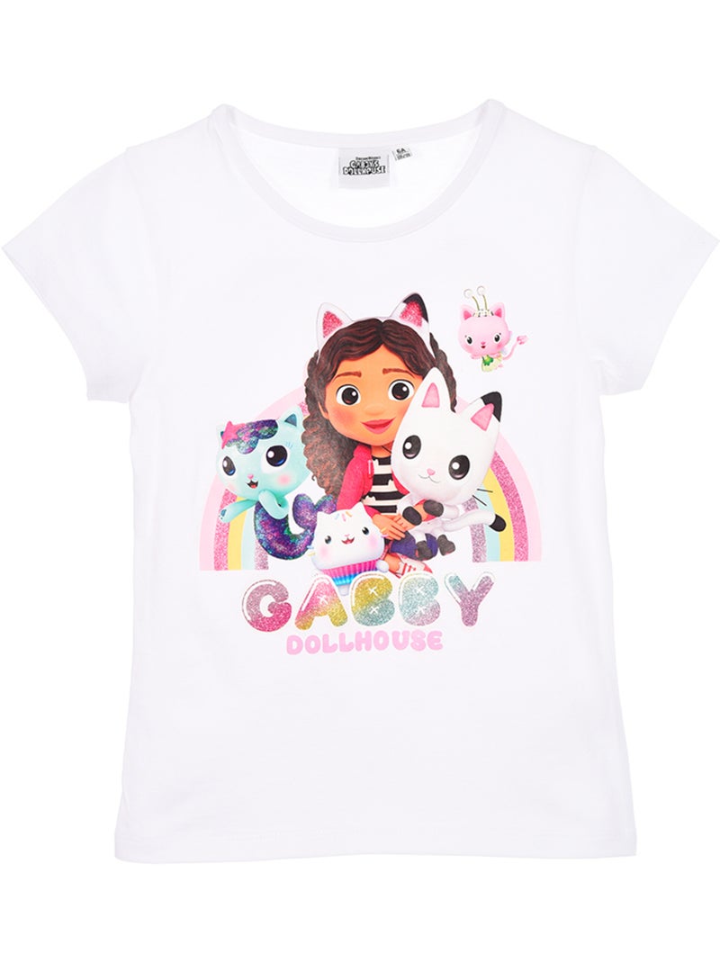 T-shirt gabby's dollhouse branco menina | licença oficial Branco - Kiabi
