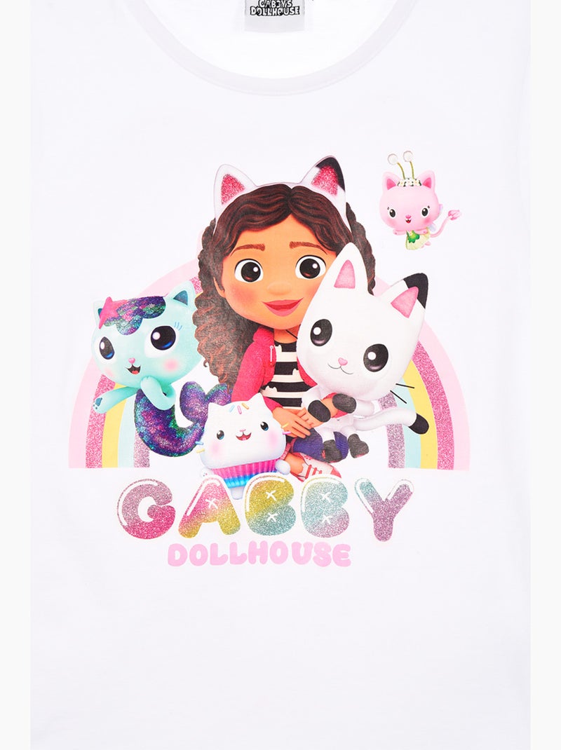 T-shirt gabby's dollhouse branco menina | licença oficial Branco - Kiabi