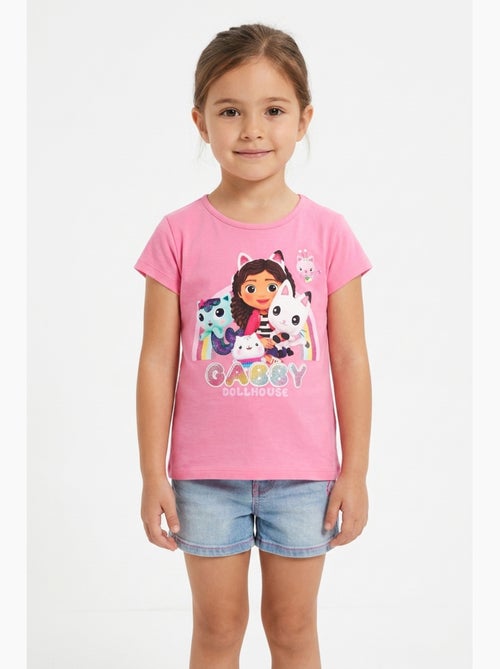 T-shirt gabby's dollhouse menina | licença oficial - Kiabi T-shirt gabby's dollhouse menina | licença oficial - Kiabi