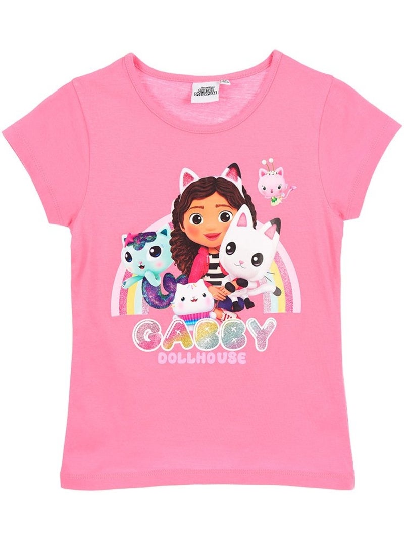 T-shirt gabby's dollhouse menina | licença oficial Rosa - Kiabi