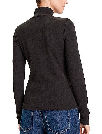 T-Shirt Gola Alta Castanha Calvin Klein Jeans para Mulher