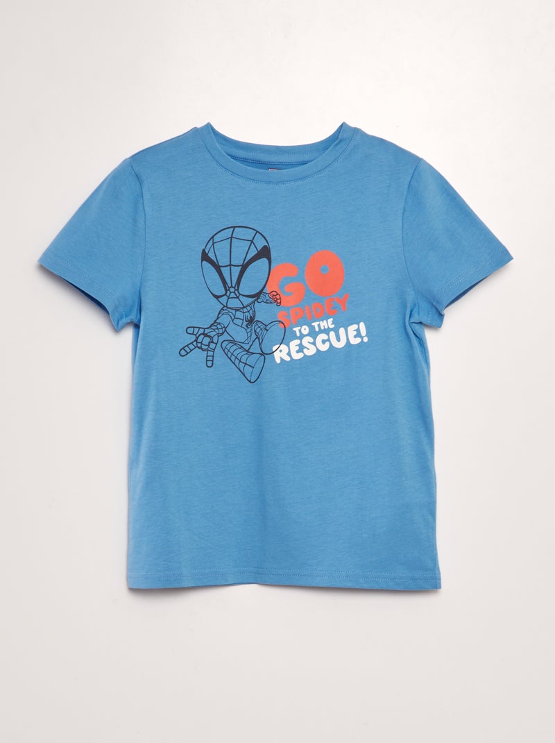 T-shirt gola redonda 'Homem-Aranha' AZUL - Kiabi