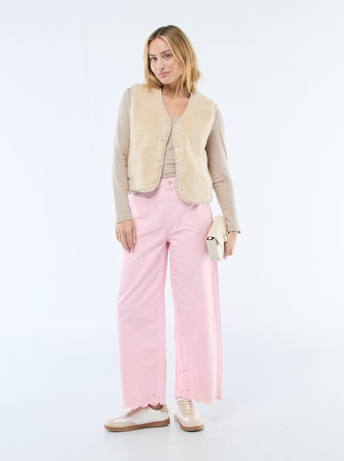 T-shirt gola V - Kiabi