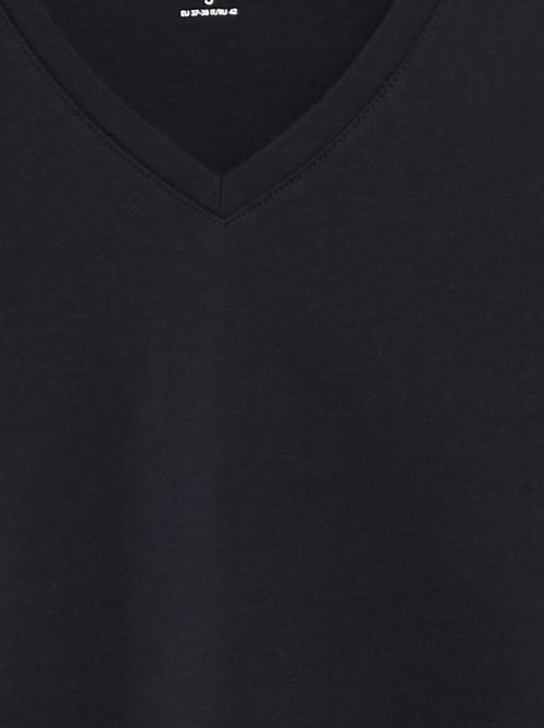 T-shirt gola V - Kiabi