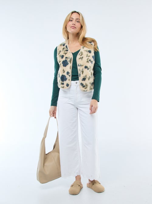 T-shirt gola V - Kiabi