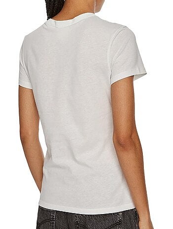 T-shirt Gráfica Branca Calvin Klein Jeans para Mulher