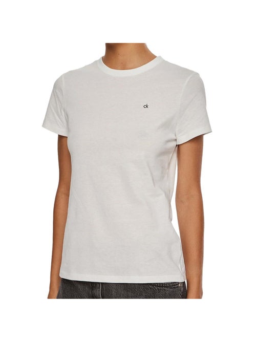 T-shirt Gráfica Branca Calvin Klein Jeans para Mulher - Kiabi T-shirt Gráfica Branca Calvin Klein Jeans para Mulher - Kiabi