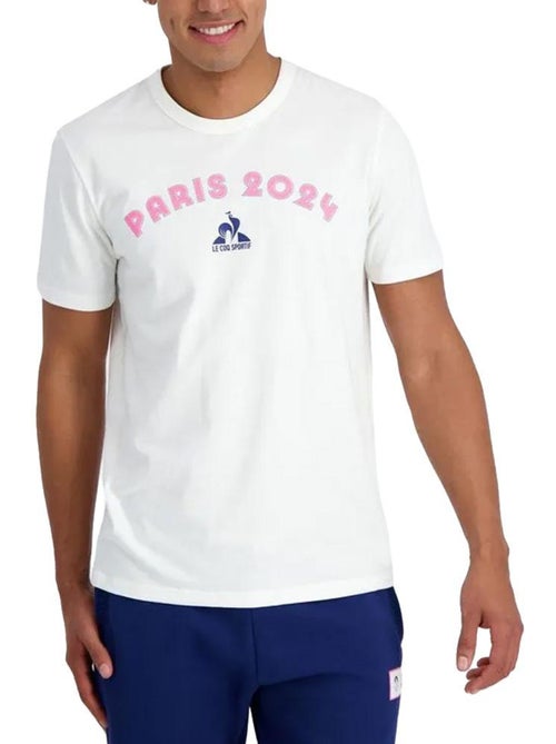 T-shirt Gráfico Le Coq Sportif Branco para Homem - Kiabi