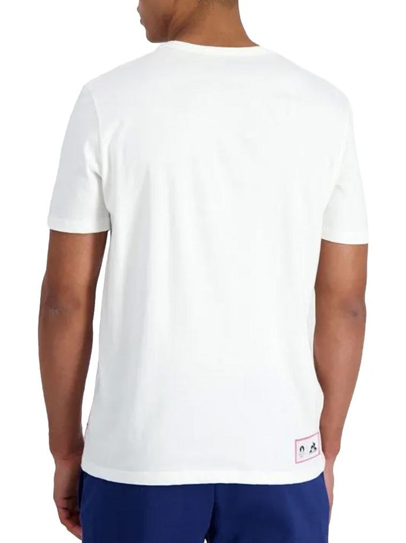T-shirt Gráfico Le Coq Sportif Branco para Homem Branco - Kiabi