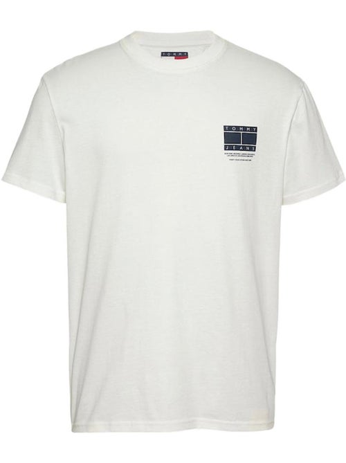 T-Shirt Gráfico Tommy Hilfiger Branco para Homem - Kiabi