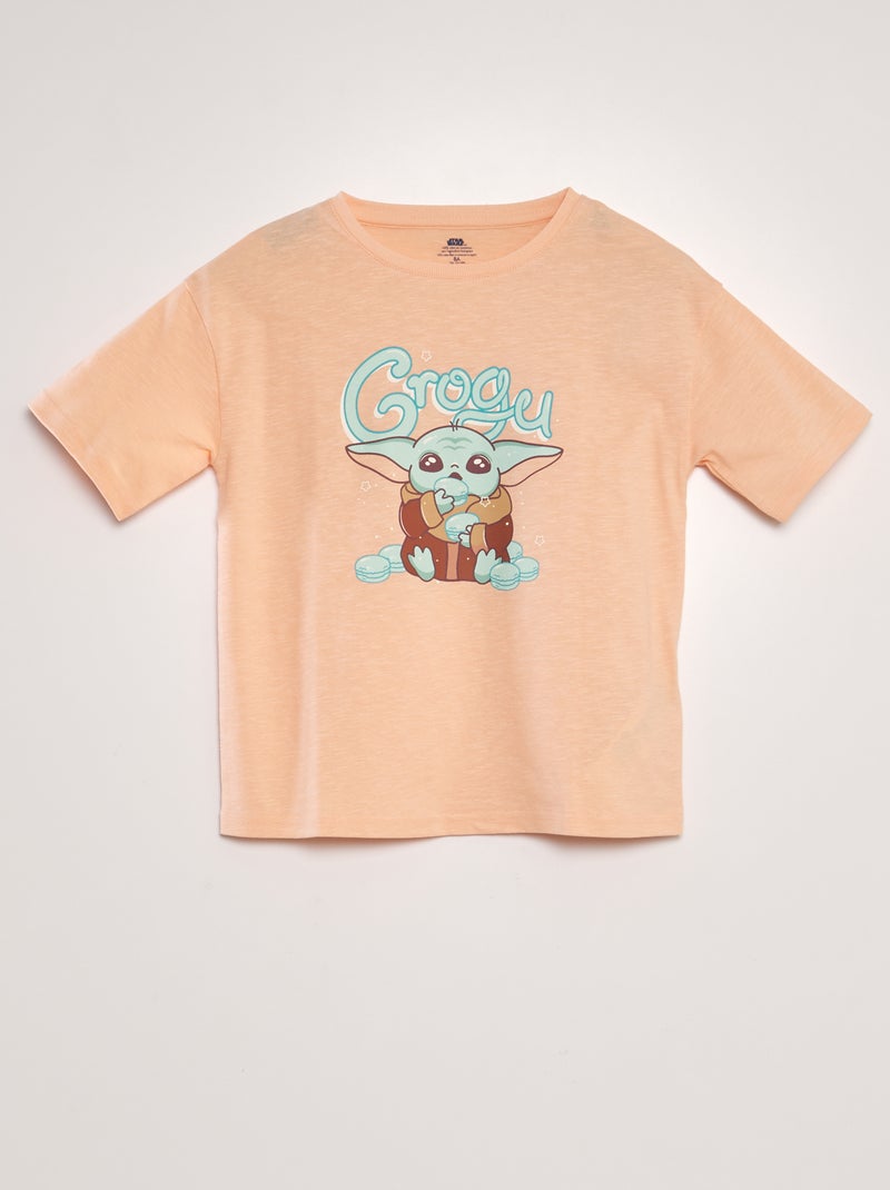T-shirt 'Grogu' 'Star Wars' LARANJA - Kiabi