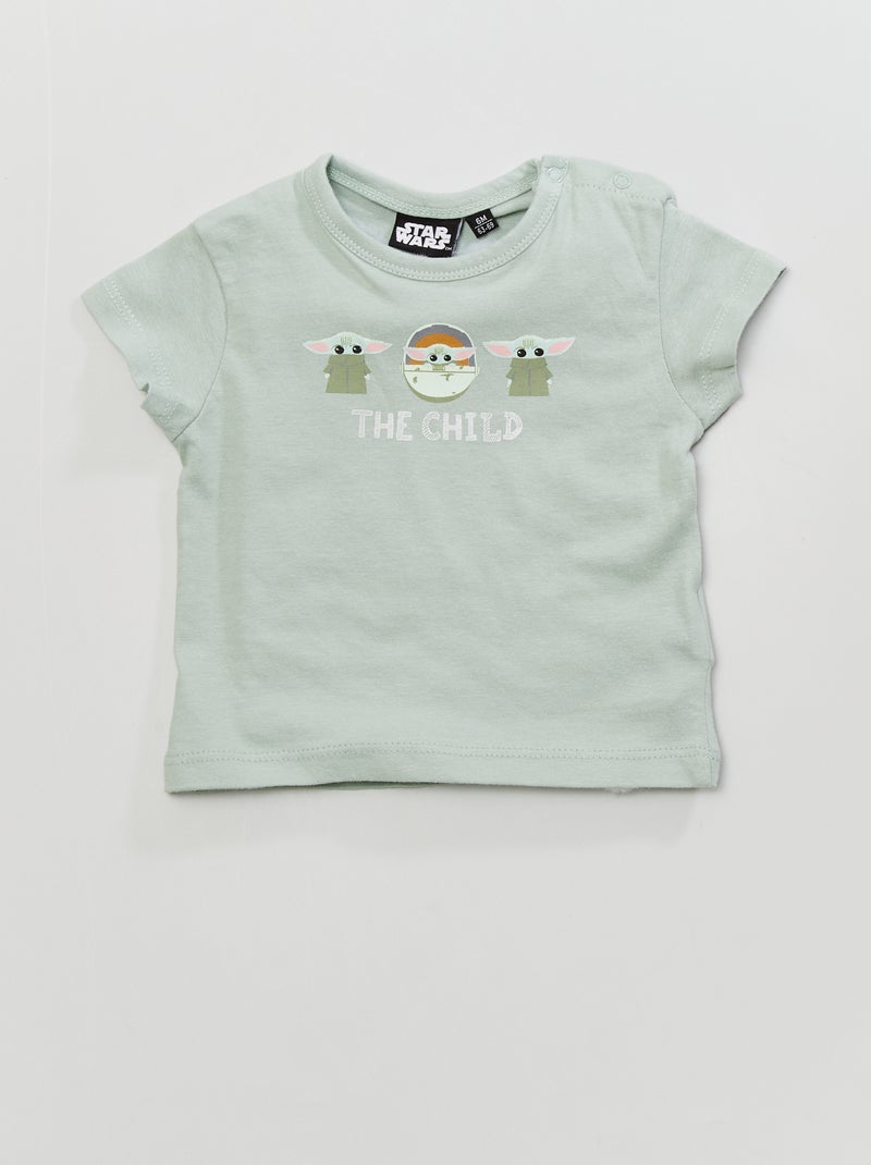 T-shirt 'Grogu' 'Star Wars' Verde - Kiabi