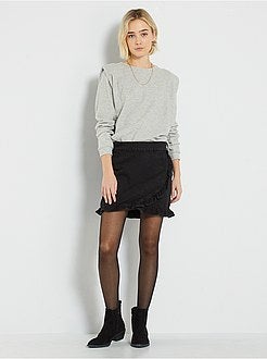 T-shirt grossa com ombreiras - Kiabi