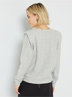 T-shirt grossa com ombreiras - Kiabi