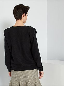 T-shirt grossa com ombreiras - Kiabi