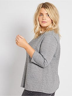 T-shirt grossa gola claudine - Kiabi