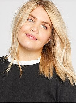 T-shirt grossa gola claudine - Kiabi