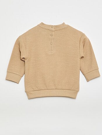 T-shirt grosso com animal bordado