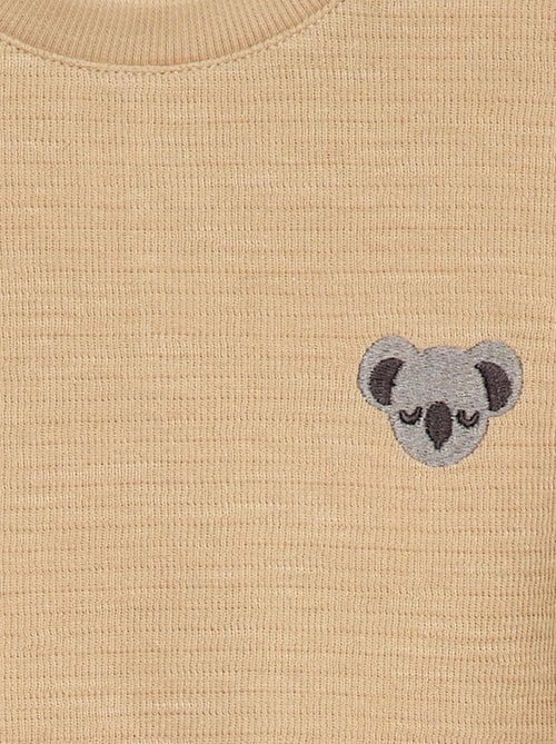 T-shirt grosso com animal bordado - Kiabi