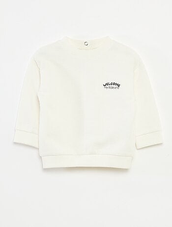 T-shirt grosso com animal bordado