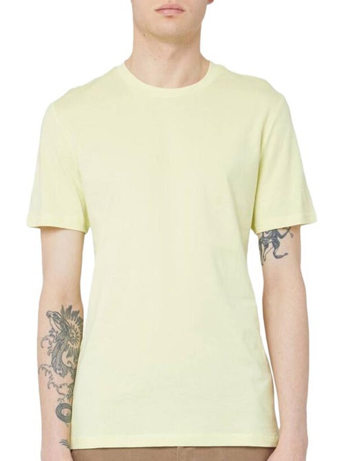T-shirt guess aidy amarelo claro para homem - Kiabi