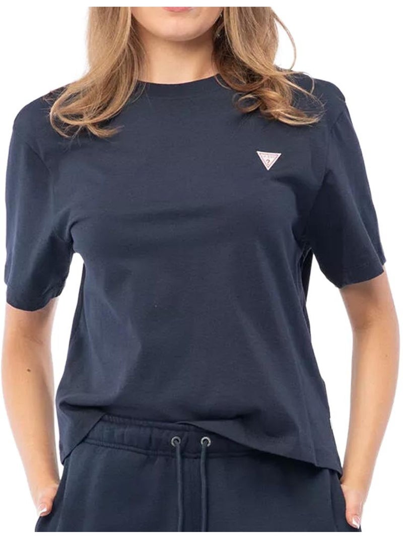 T-shirt guess boxy para mulher azul marinho Azul - Kiabi