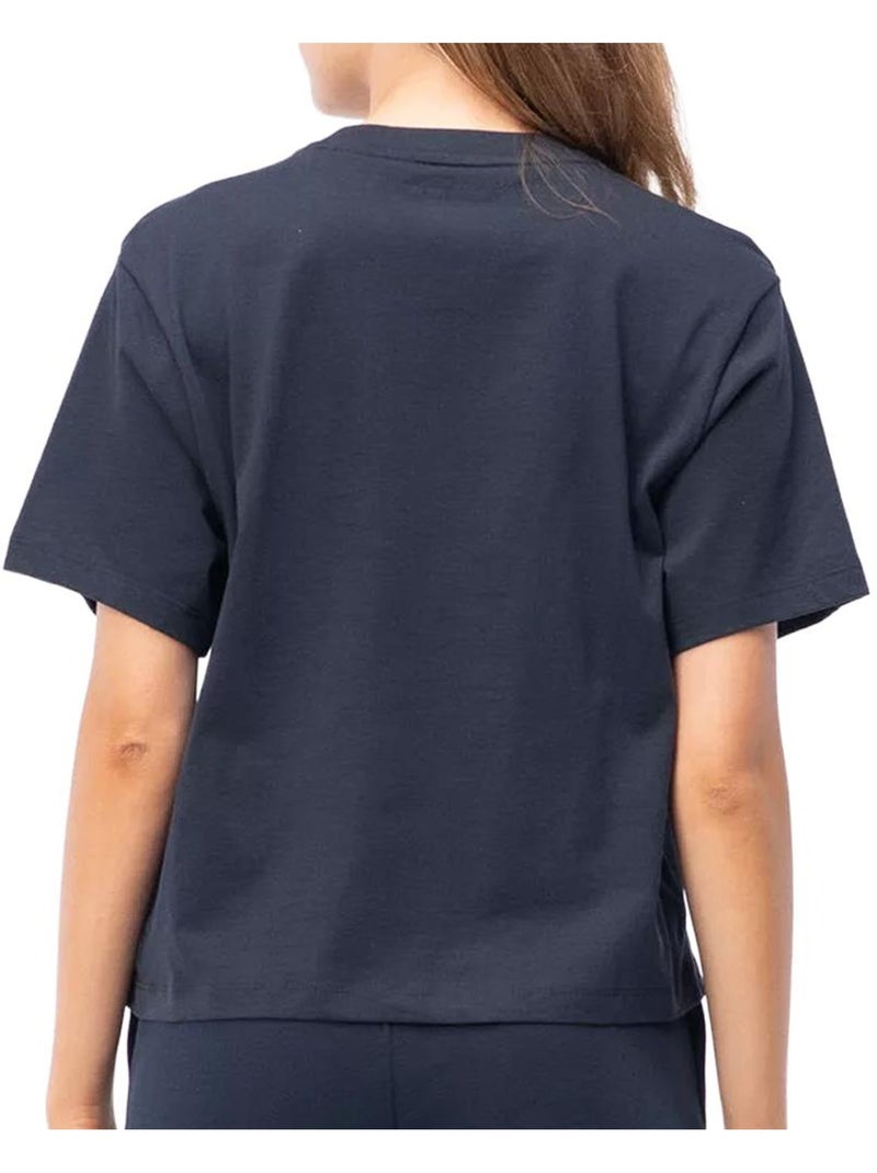 T-shirt guess boxy para mulher azul marinho Azul - Kiabi