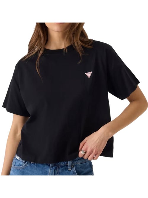 T-shirt guess boxy preta para mulher - Kiabi T-shirt guess boxy preta para mulher - Kiabi