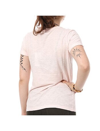 T-shirt Guess College Rosa para Mulher