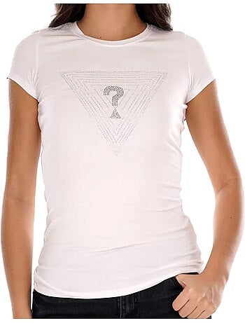 T-shirt guess maze branco para mulher