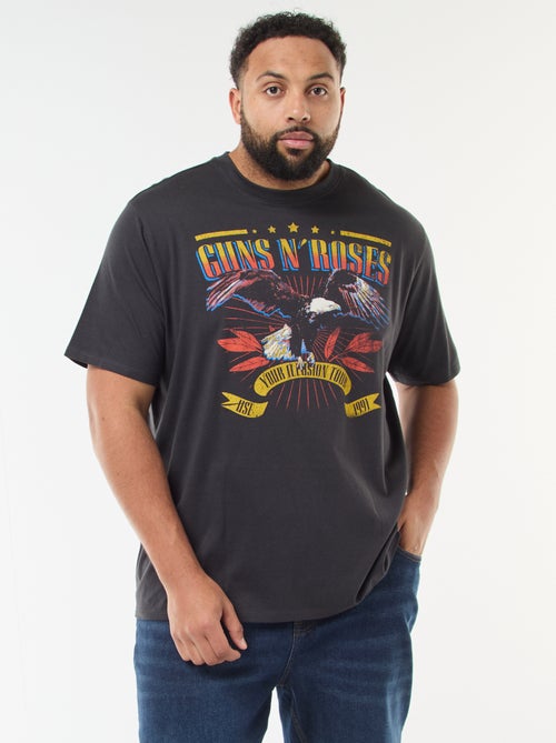 T-shirt 'Guns N' Roses' de manga curta - Kiabi