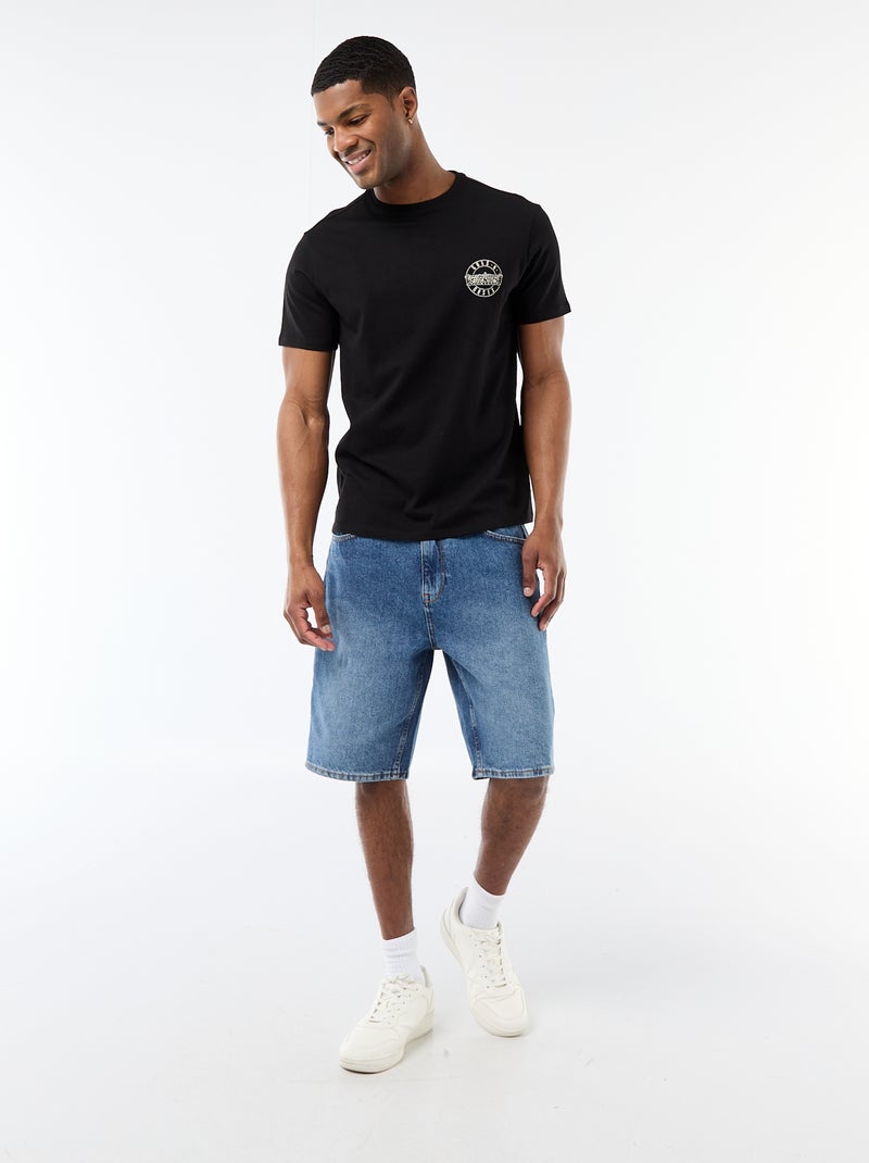 T-shirt 'Guns N' Roses' Preto - Kiabi