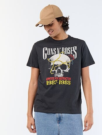 T-shirt 'Guns N'Roses' manga curta