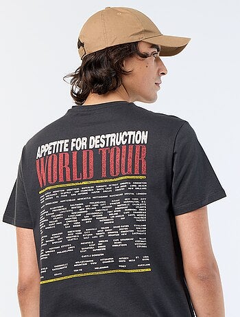 T-shirt 'Guns N'Roses' manga curta