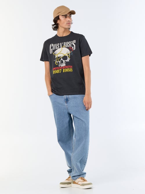 T-shirt 'Guns N'Roses' manga curta - Kiabi