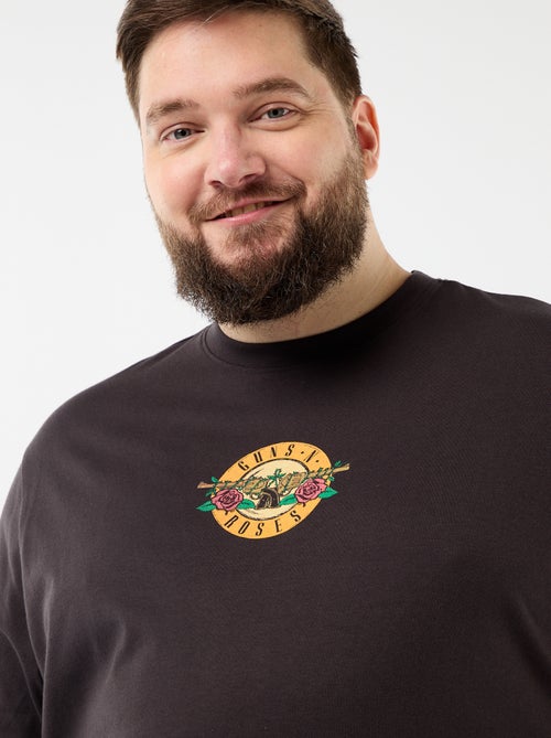 T-shirt 'Guns\'N Roses' de manga curta - Kiabi