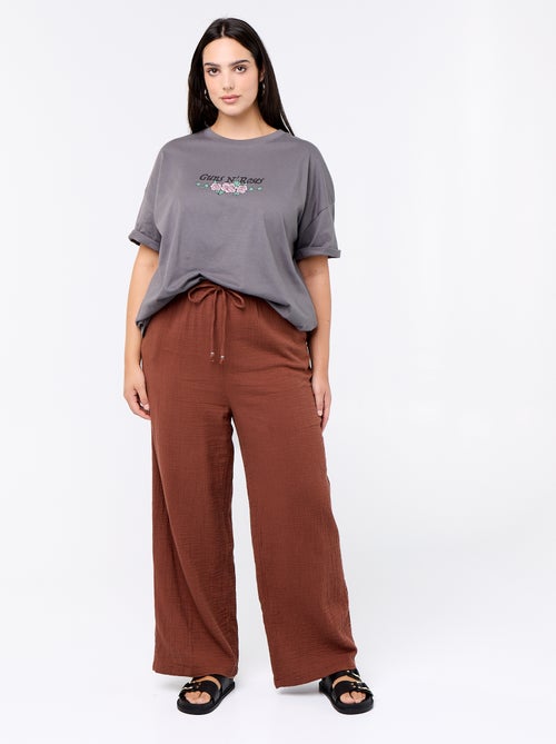 T-shirt 'Guns'n'Roses' de manga curta - Kiabi