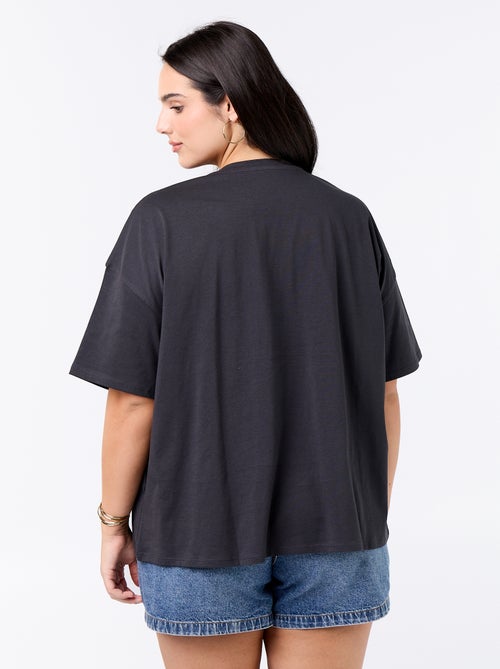 T-shirt 'Guns'n'Roses' de manga curta - Kiabi