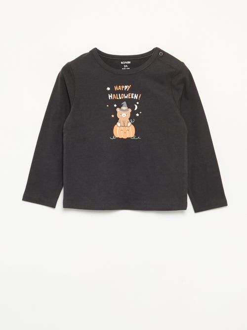 T-shirt 'Halloween' de manga comprida - Kiabi T-shirt 'Halloween' de manga comprida - Kiabi