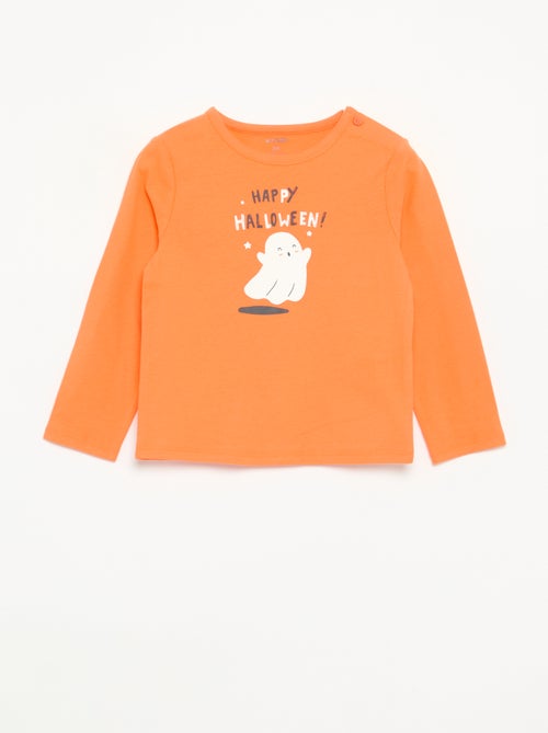 T-shirt 'Halloween' de manga comprida - Kiabi T-shirt 'Halloween' de manga comprida - Kiabi