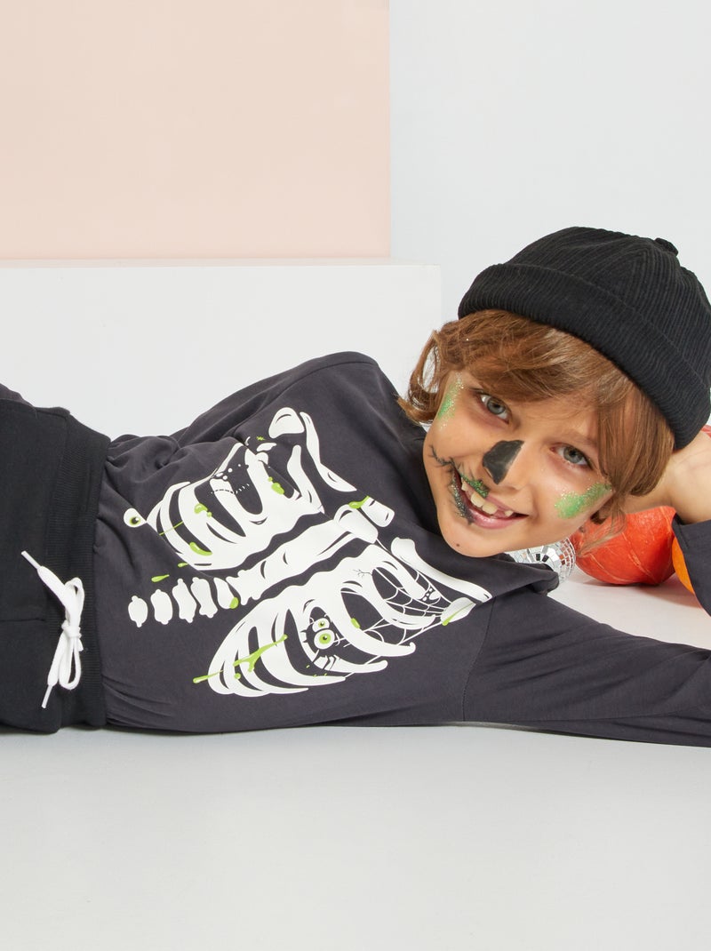T-shirt 'Halloween' PRETO - Kiabi