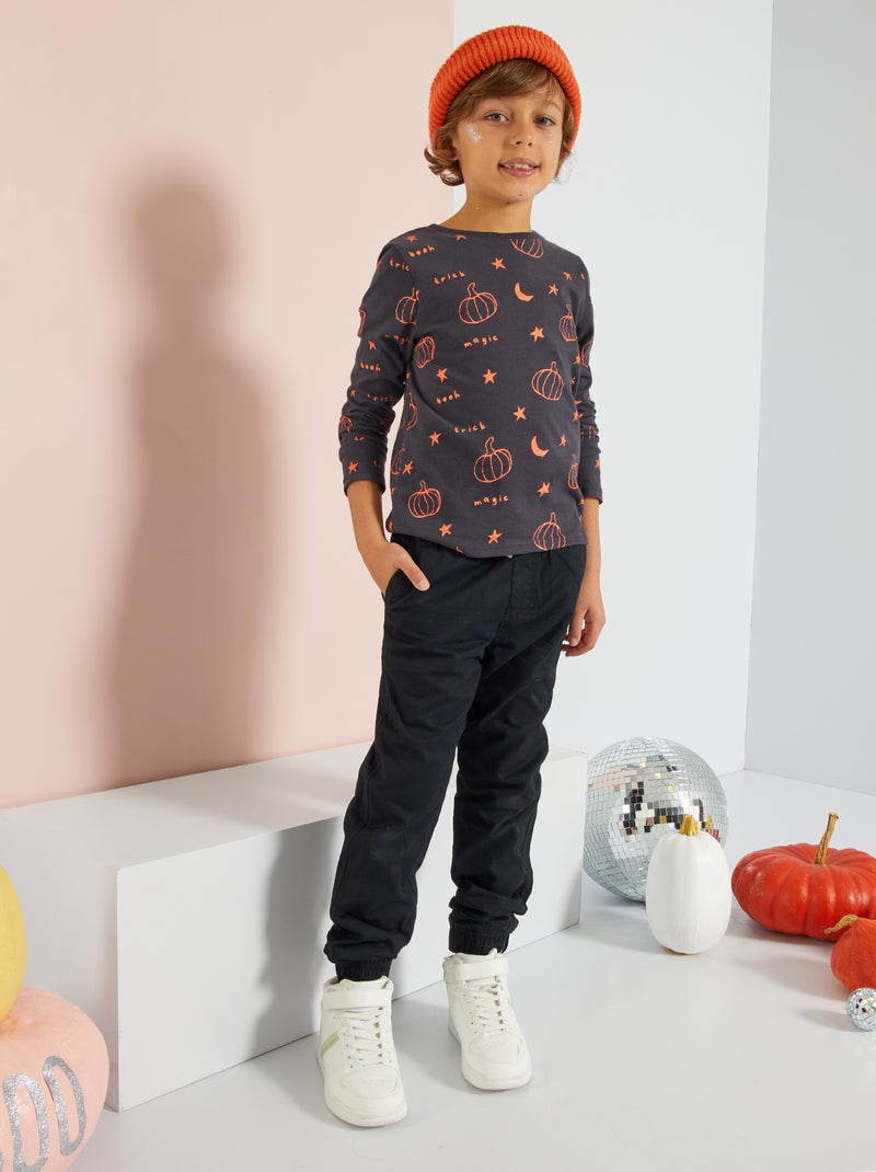 T-shirt 'Halloween' PRETO - Kiabi