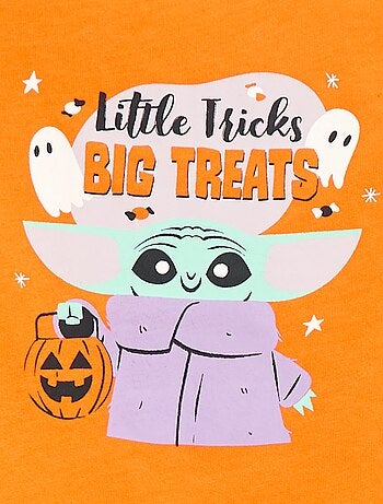 T-shirt Halloween 'Star Wars' 'Grogu' em algodão