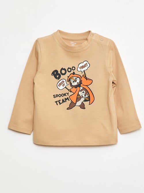 T-shirt Halloween 'Tic e Tac' em algodão - Kiabi