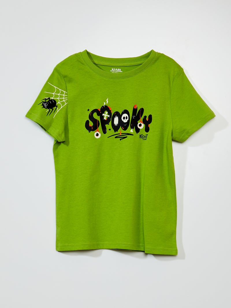 T-shirt 'Halloween' VERDE - Kiabi
